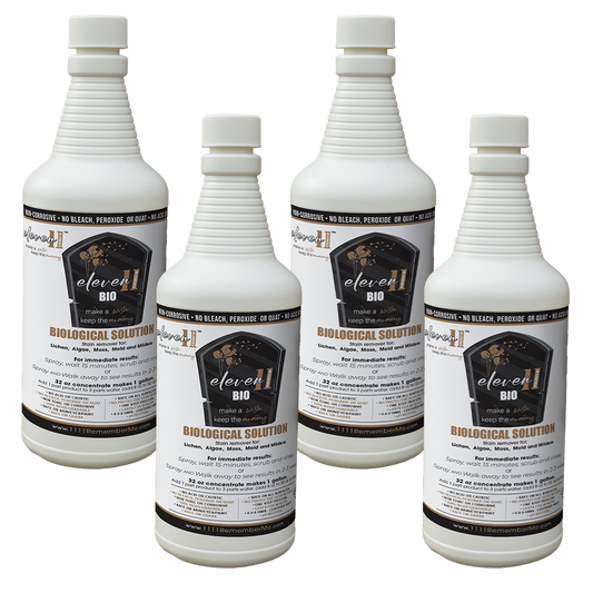 BIOLOGICAL SOLUTION Eleven11 BIO Headstone Cleaner - 32oz 4pack bundle