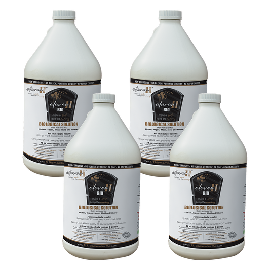 BIOLOGICAL SOLUTION Eleven11 BIO Headstone Cleaner - 4 gallon bundle