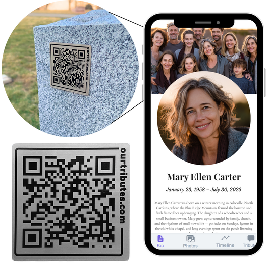 Our Tributes Memorial Plaque