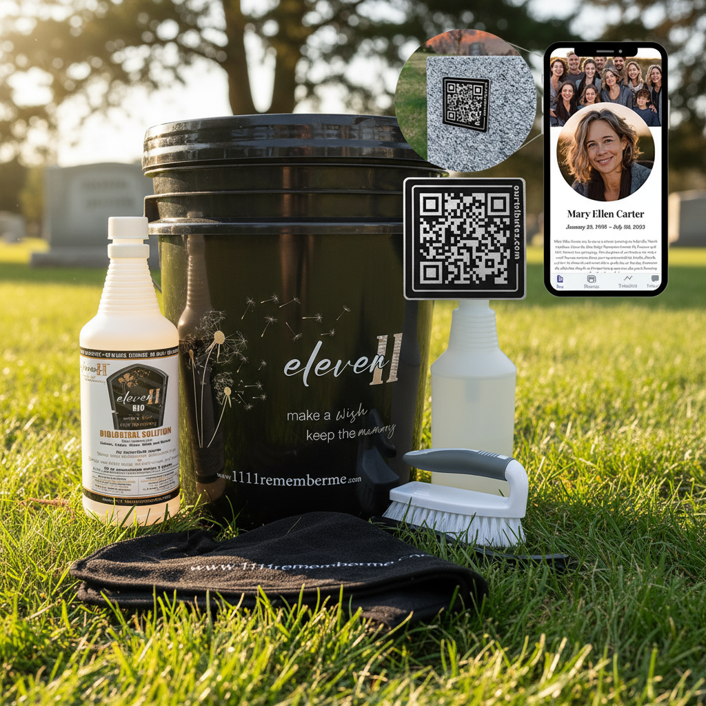 Collection of cleaning products and related items with 'eleven' branding.